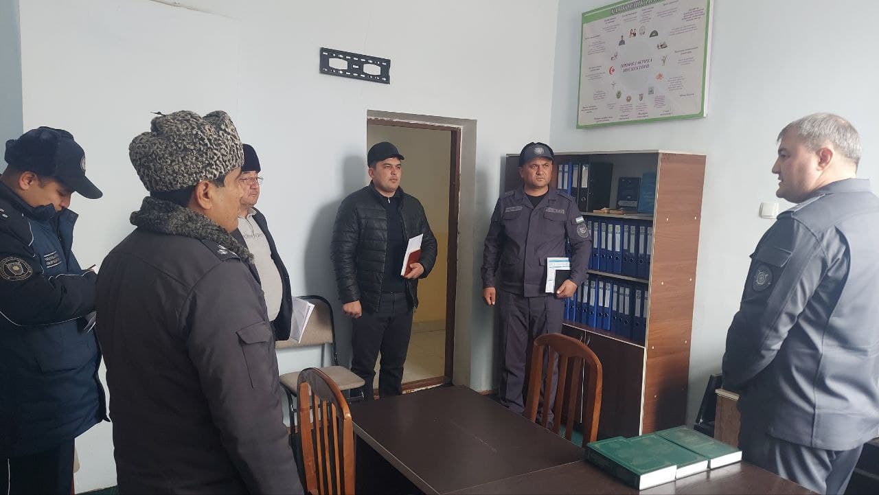 Surxondaryo viloyati Sherabod tumanida jinoyat va huquqbuzarliklarni barvaqt oldini olish hamda mahallalarda xavfsiz muhitni yaratish borasidagi ishlar oʻrganildi