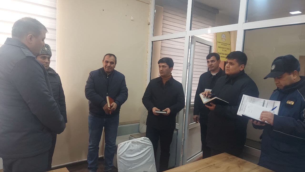 Surxondaryo viloyati Sherabod tumanida jinoyat va huquqbuzarliklarni barvaqt oldini olish hamda mahallalarda xavfsiz muhitni yaratish borasidagi ishlar oʻrganildi