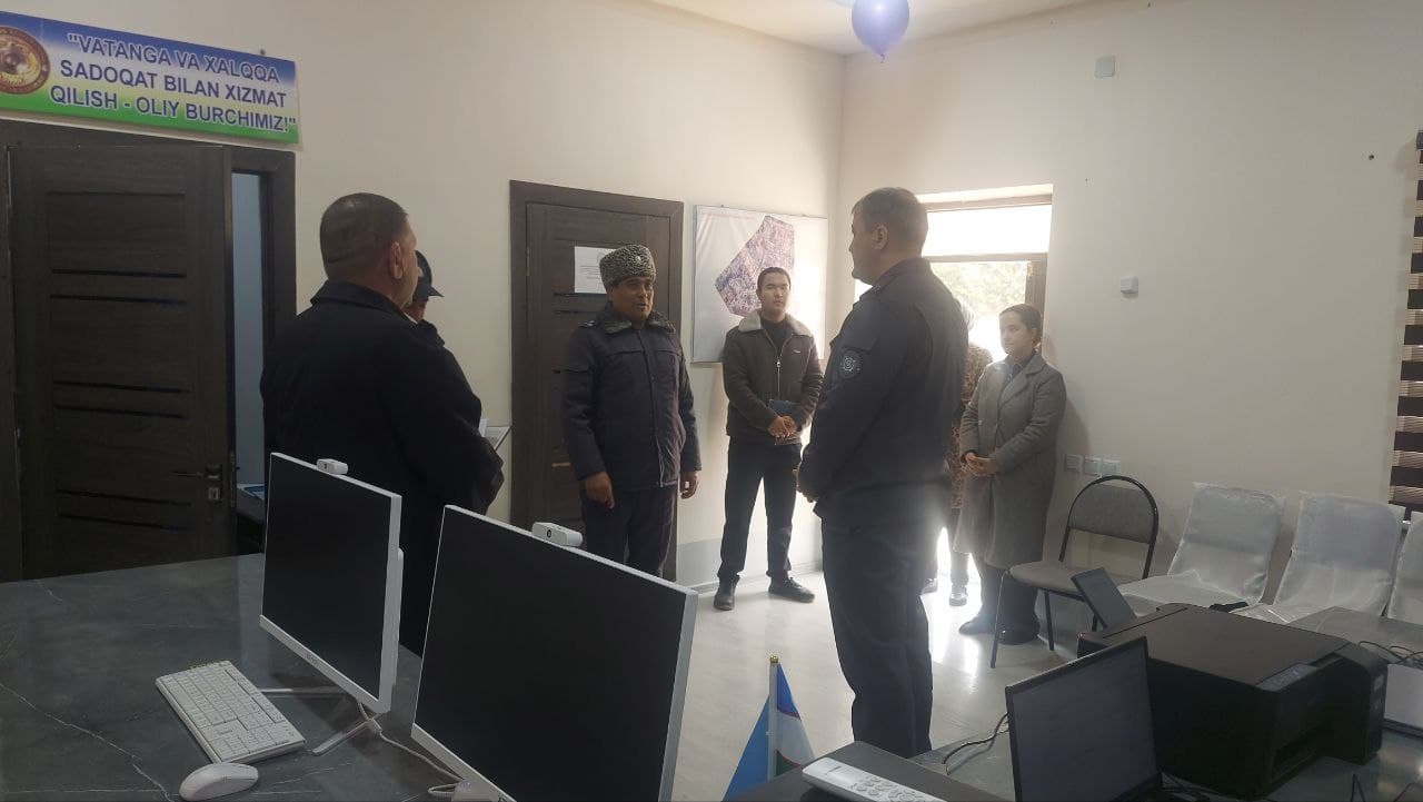 Surxondaryo viloyati Sherabod tumanida jinoyat va huquqbuzarliklarni barvaqt oldini olish hamda mahallalarda xavfsiz muhitni yaratish borasidagi ishlar oʻrganildi