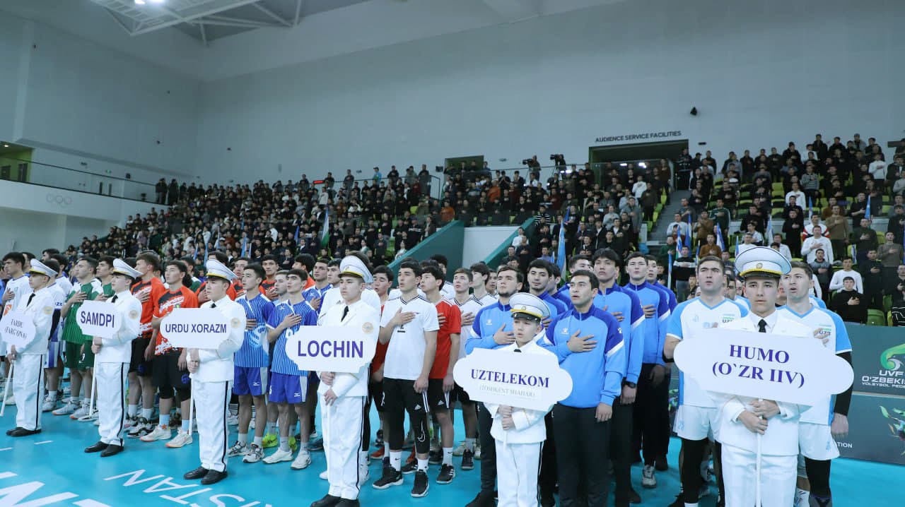 Тошкент шаҳридаги Олимпия шаҳарчасида Волейбол бўйича эркаклар ўртасида Ўзбекистон чемпионати — Олий лига баҳсларининг тантанали очилиш маросими бўлиб ўтди