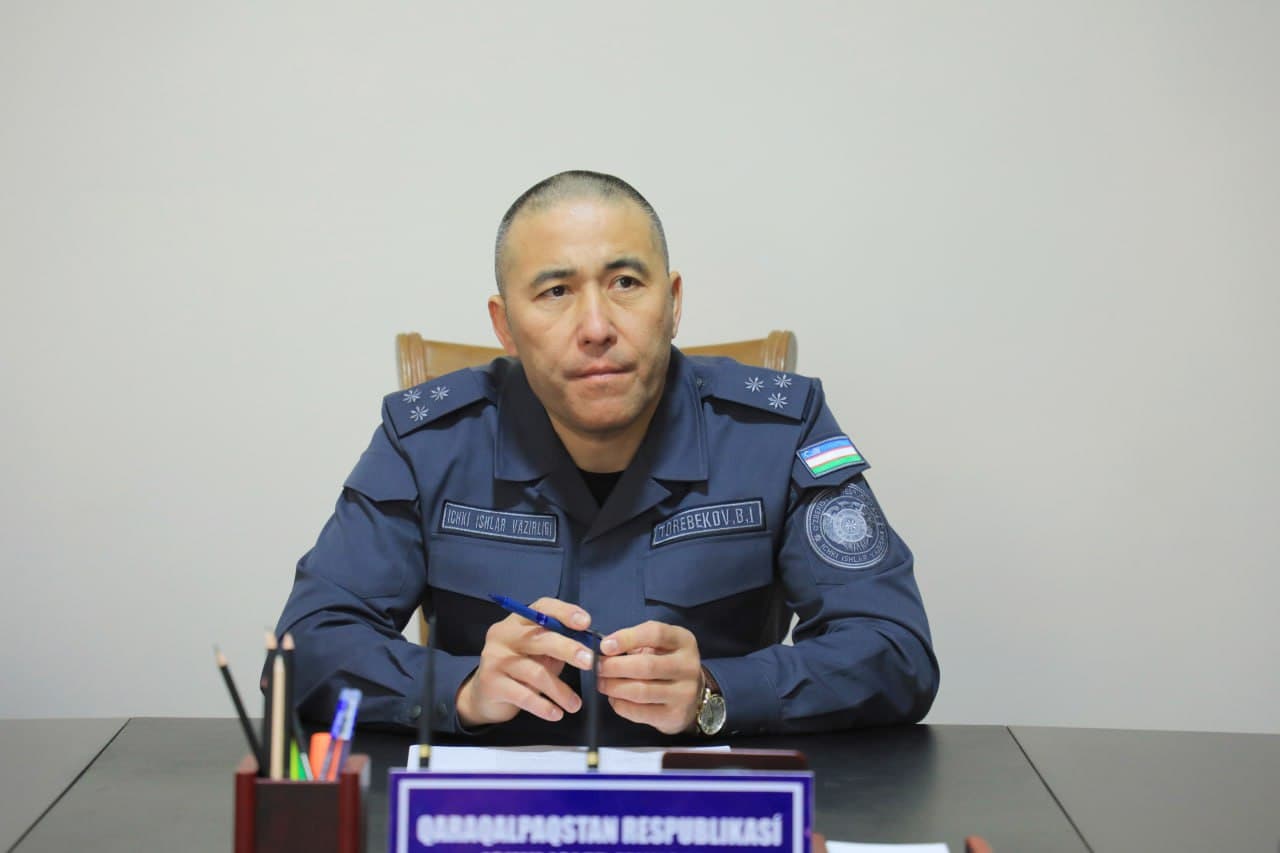 Қорақалпоғистон Республикаси Ички ишлар вазирлиги раҳбарияти томонидан жисмоний ва юридик шахсларнинг мурожаатларини кўриб чиқиш мақсадида навбатдаги шахсий қабул ўтказилди