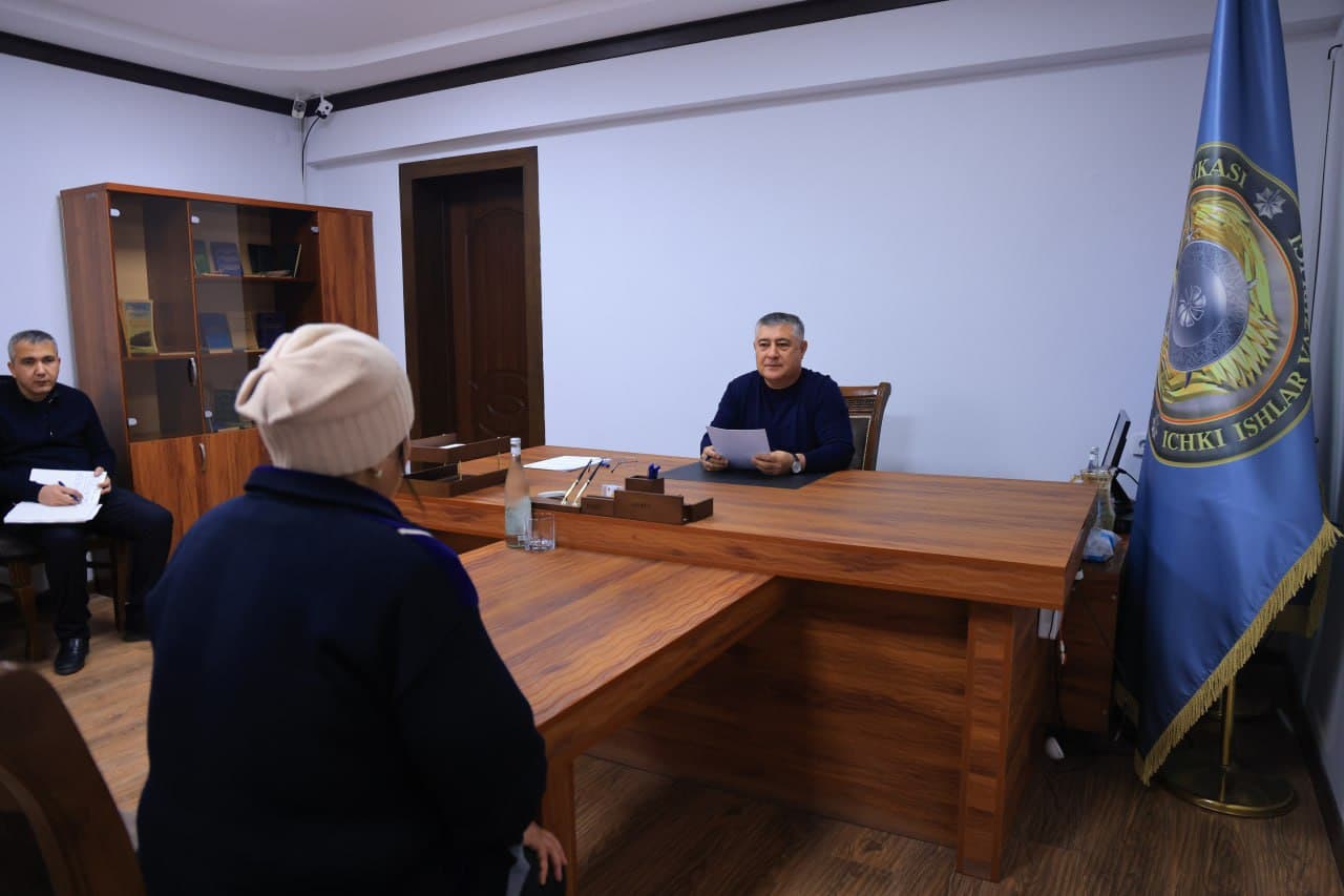 Buxoro viloyati IIBda navbatdagi fuqarolar qabuli boʻlib oʻtdi