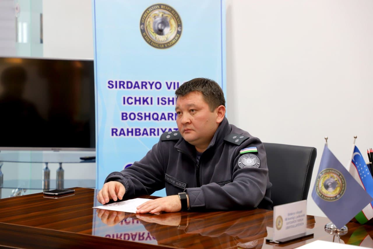 Sirdaryo viloyati IIB rahbariyati tomonidan navbatdagi qabul oʻtkazildi