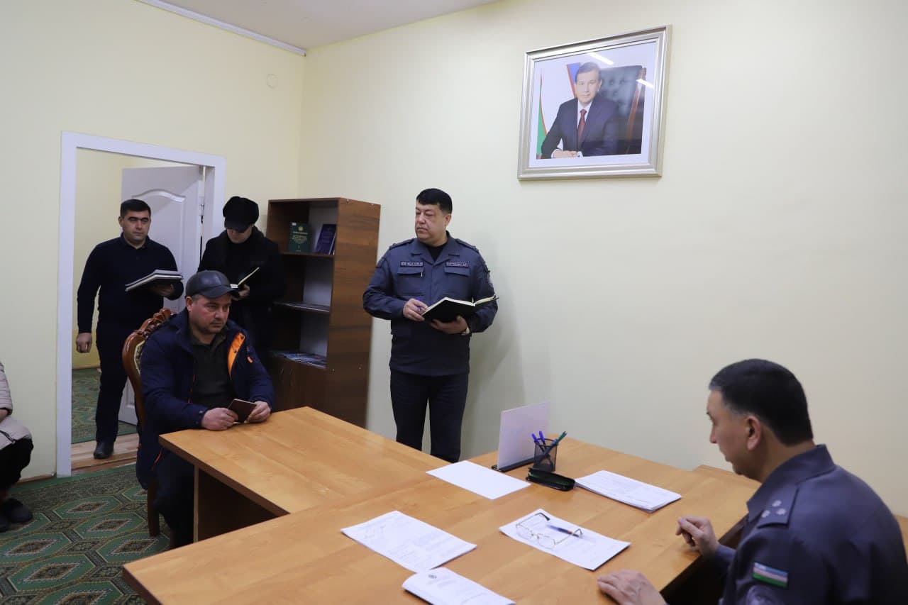 Xorazm viloyati IIB rahbariyati tomonidan navbatdagi sayyor qabul oʻtkazildi