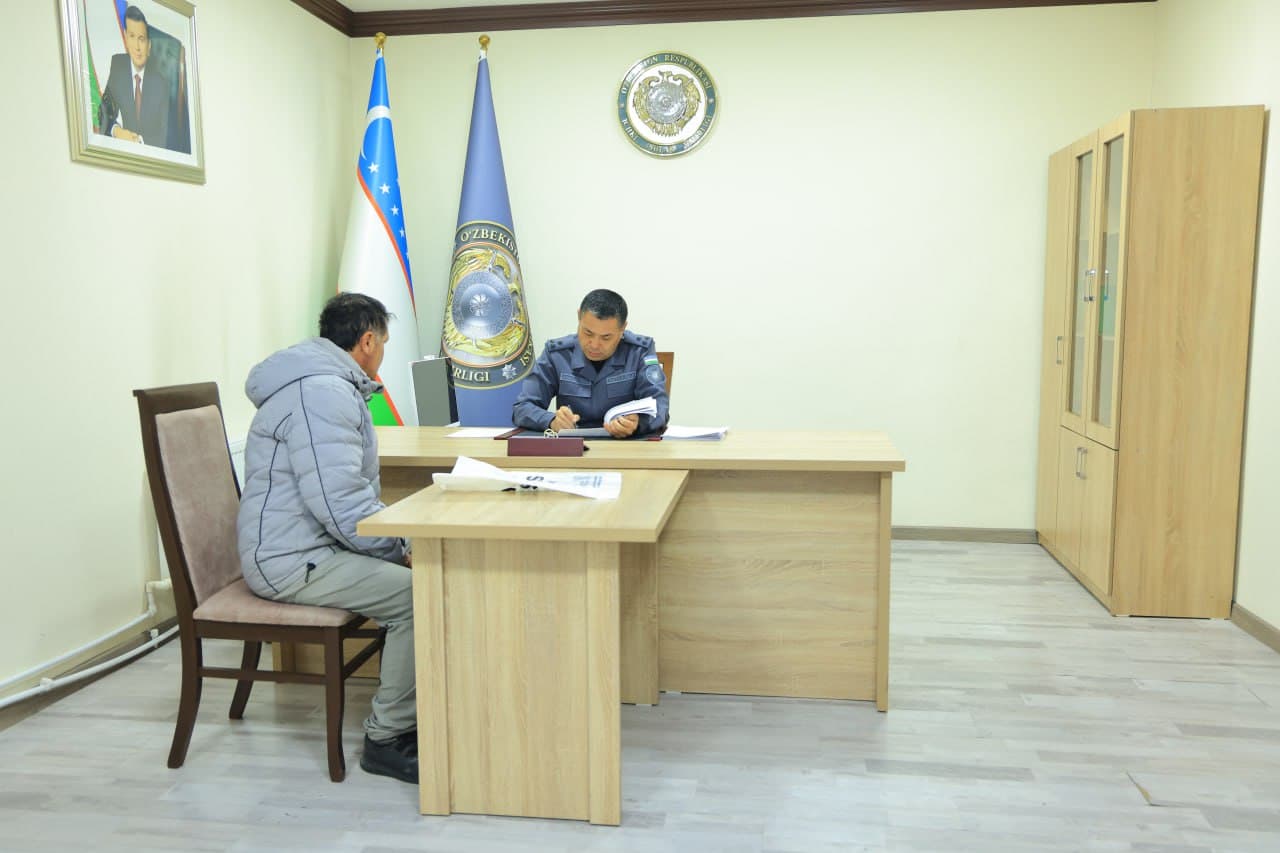 Namangan viloyati IIB binosida boshqarma rahbariyatining fuqarolar uchun qabuli oʻtkazildi