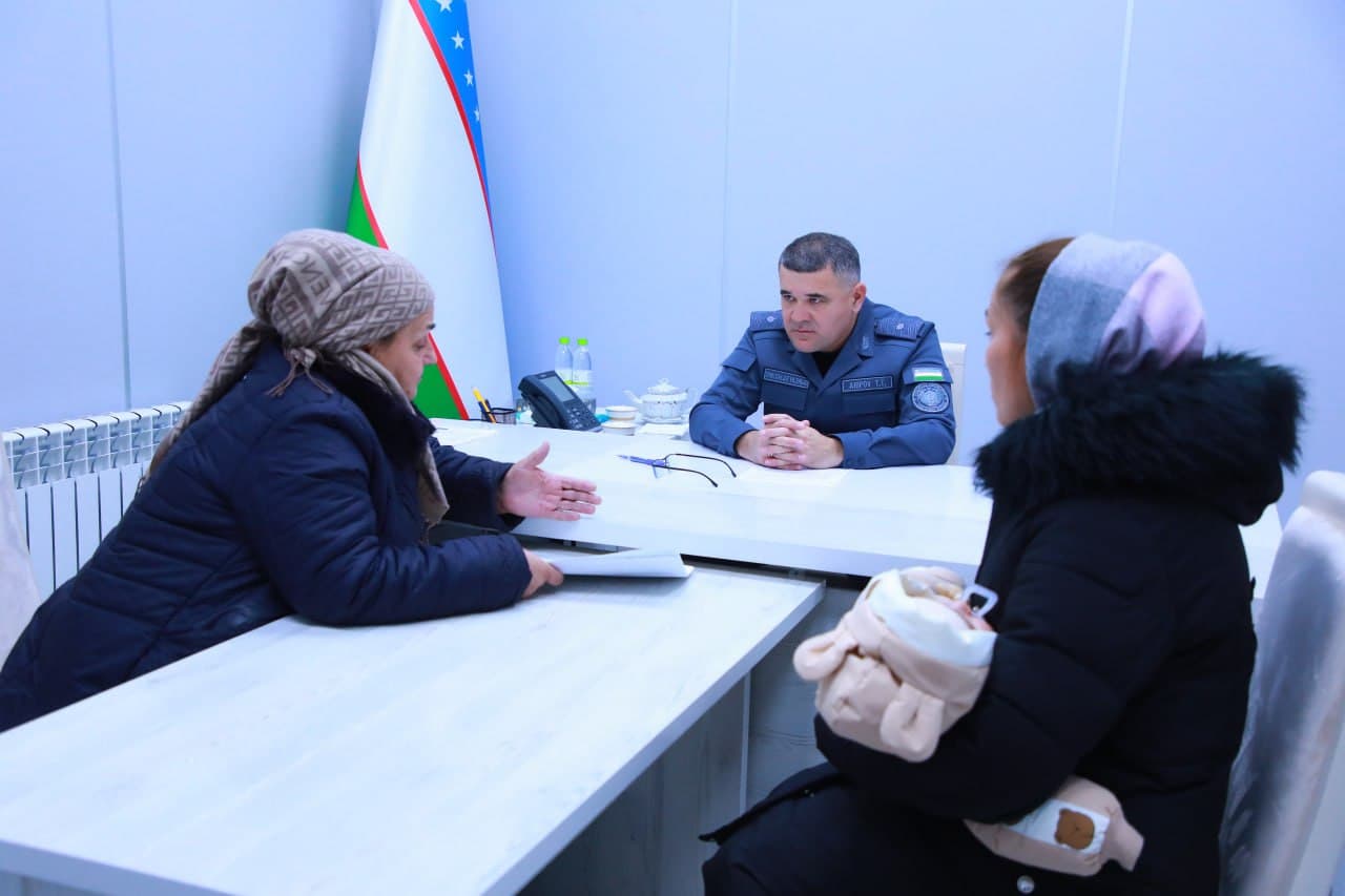 Samarqand viloyati Ichki ishlar boshqarmasida navbatdagi fuqarolar qabuli oʻtkazildi