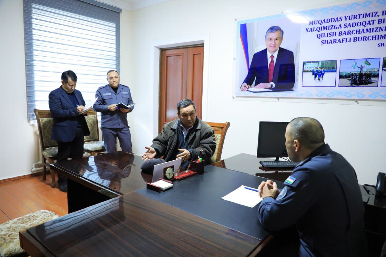 Қорақалпоғистон Республикаси Ички ишлар вазирлиги раҳбарияти томонидан жисмоний ва юридик шахсларнинг мурожаатларини кўриб чиқиш мақсадида навбатдаги шахсий қабул ўтказилди