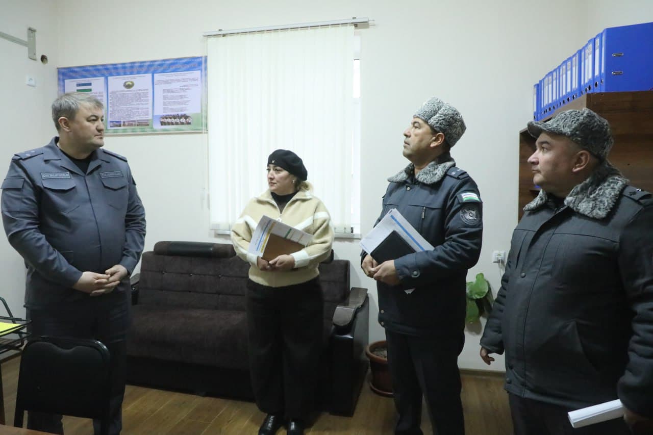 Surxondaryo viloyati Sariosiyo va Uzun tumanlarida jinoyat va huquqbuzarliklarni barvaqt oldini olish hamda mahallalarda xavfsiz muhitni yaratish borasidagi ishlar oʻrganildi