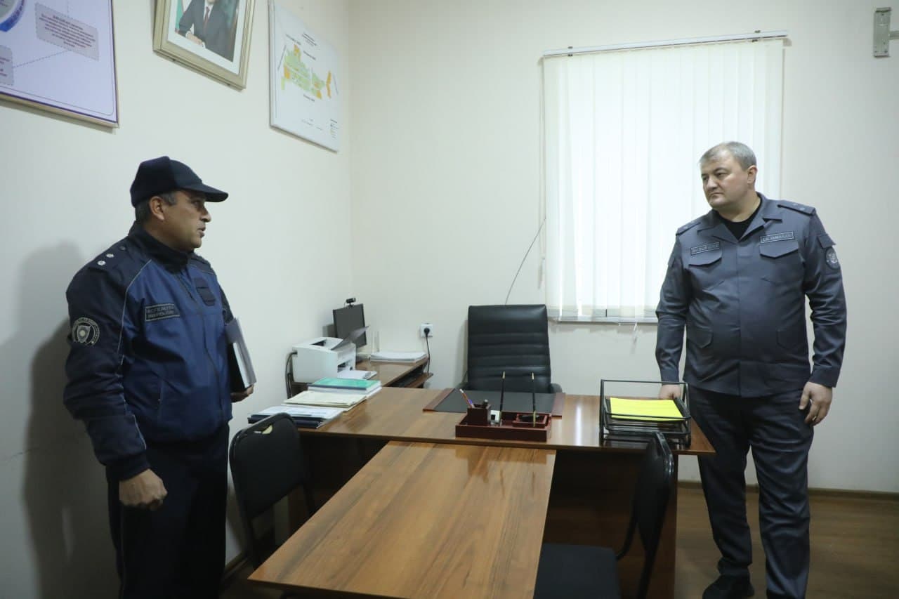 Surxondaryo viloyati Sariosiyo va Uzun tumanlarida jinoyat va huquqbuzarliklarni barvaqt oldini olish hamda mahallalarda xavfsiz muhitni yaratish borasidagi ishlar oʻrganildi