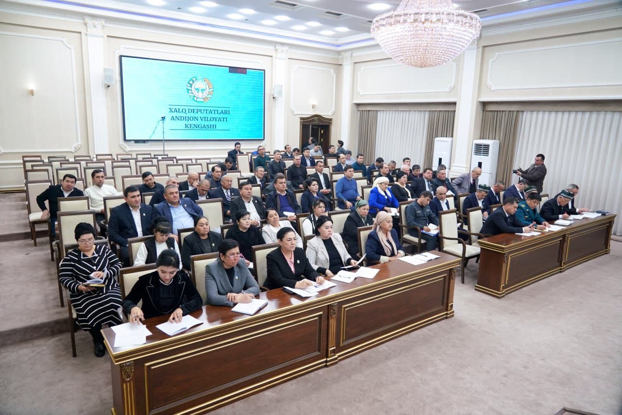 Andijon viloyati IIB rahbariyatining hisoboti Xalq deputatlari kengashining navbatdagi sessiyasida tinglandi