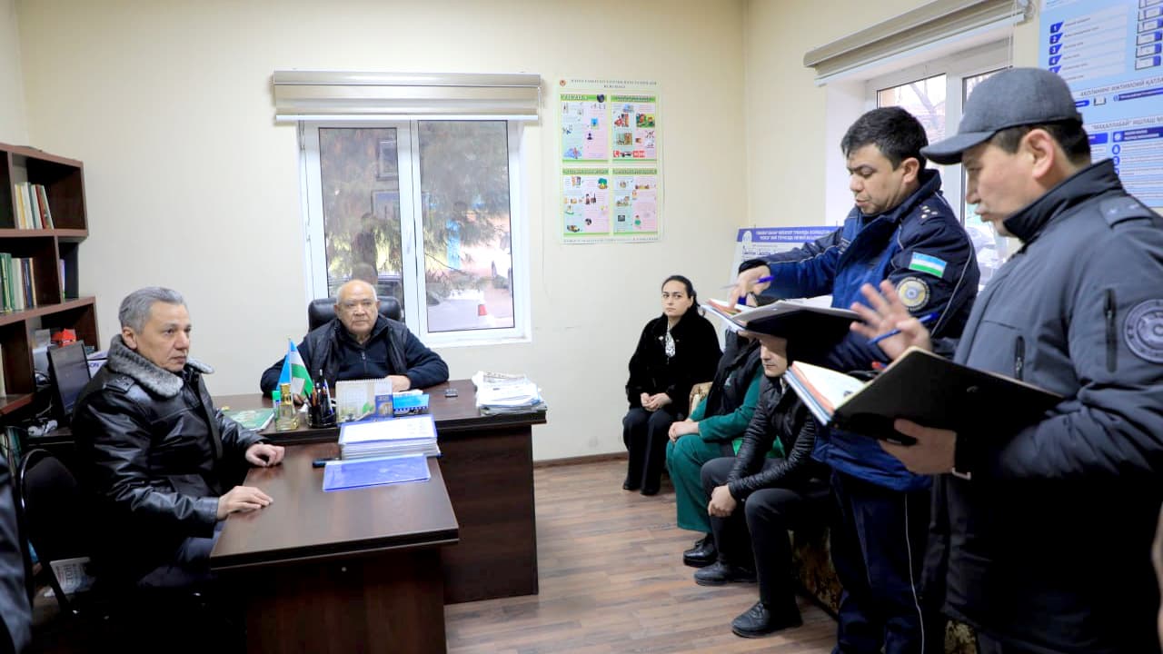 IIV Akademiyasi rahbariyati poytaxtimizning Chilonzor tumanidagi kriminogen vaziyati murakkab mahallalarda boʻldi