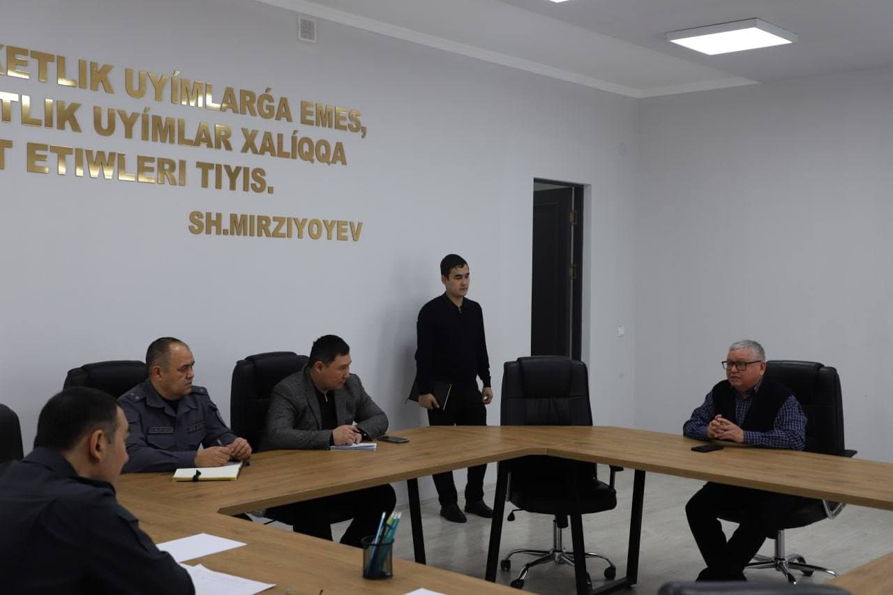 Qoraqalpogʻiston Respublikasi IIV rahbariyatining navbatdagi sayyor qabuli oʻtkazildi