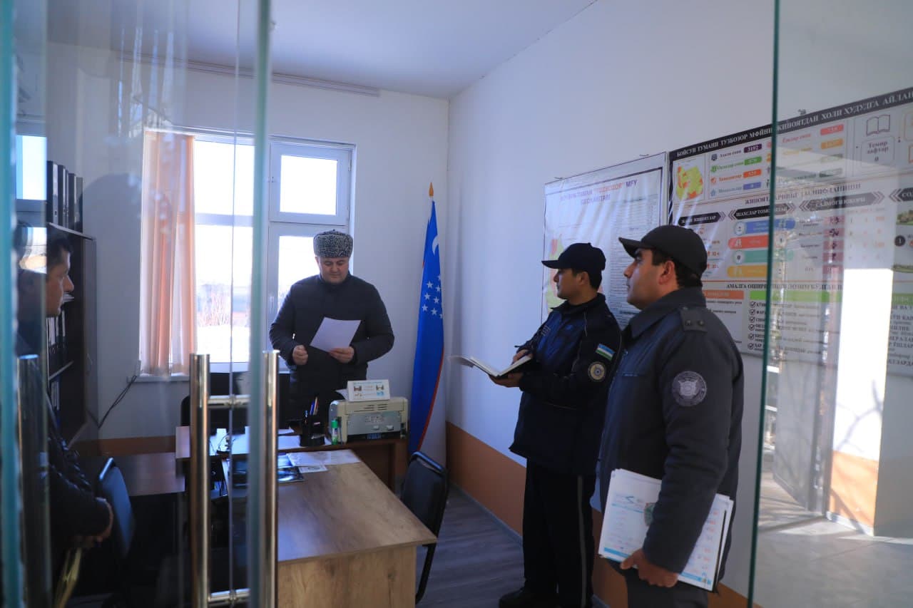 Surxondaryo viloyati Boysun tumanida xavfsiz muhitni taʼminlash va yoshlar bilan manzilli ishlash masalalari koʻrib chiqildi