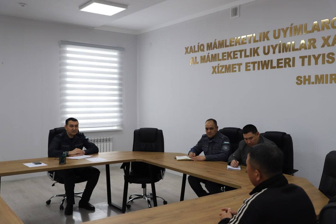 Qoraqalpogʻiston Respublikasi IIV rahbariyatining navbatdagi sayyor qabuli oʻtkazildi