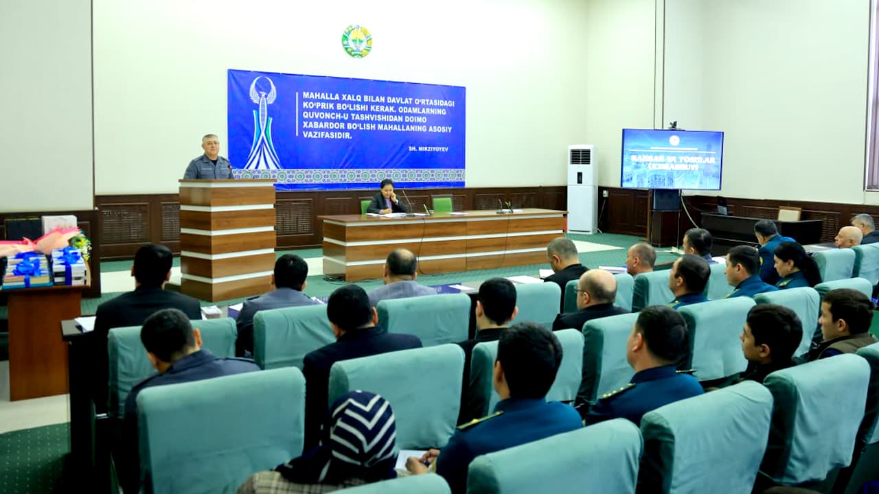 Бухоро вилояти ИИБ раҳбарияти иштирокида Олот туманида ёшлар билан учрашув бўлиб ўтди