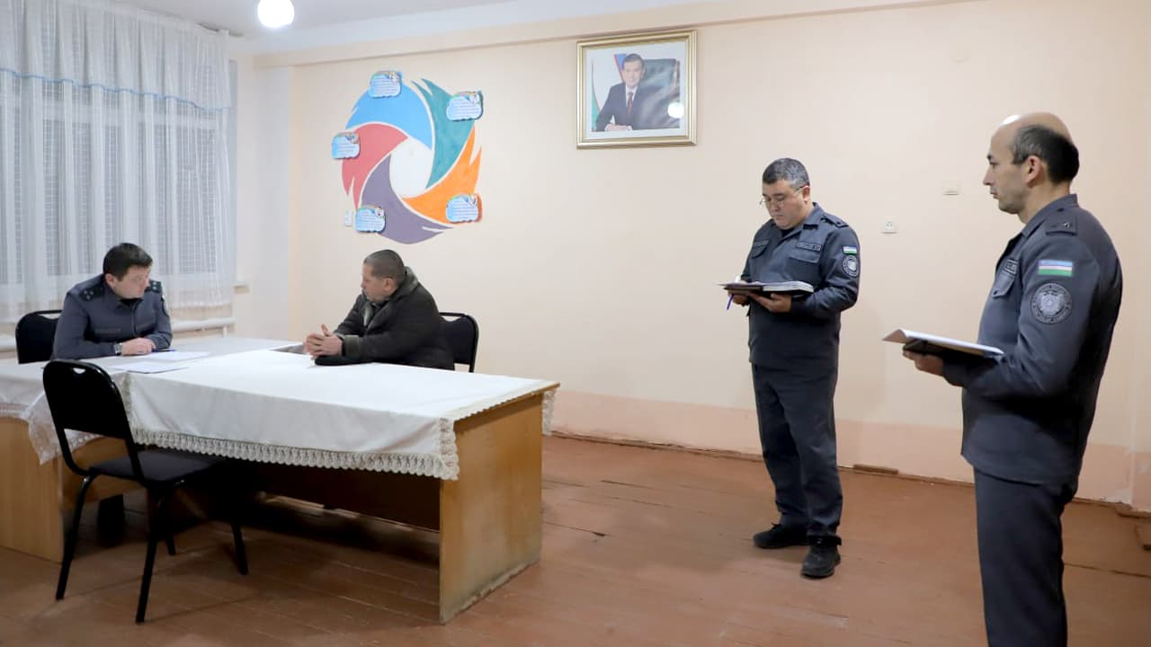 Руководством УВД Сырдарьинской области проведен выездной прием граждан