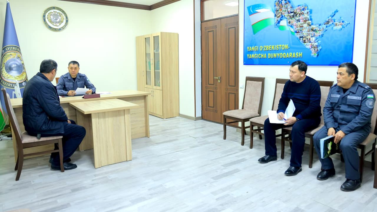 The leadership of the Namangan Regional Department of Internal Affairs hosted another personal reception for citizens