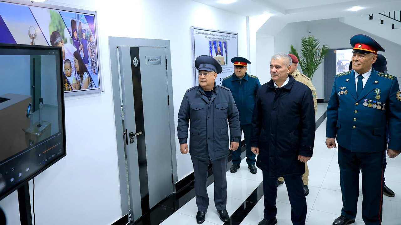 Сдано в эксплуатацию новое здание Отдела внутренних дел Каганского района Бухарской области