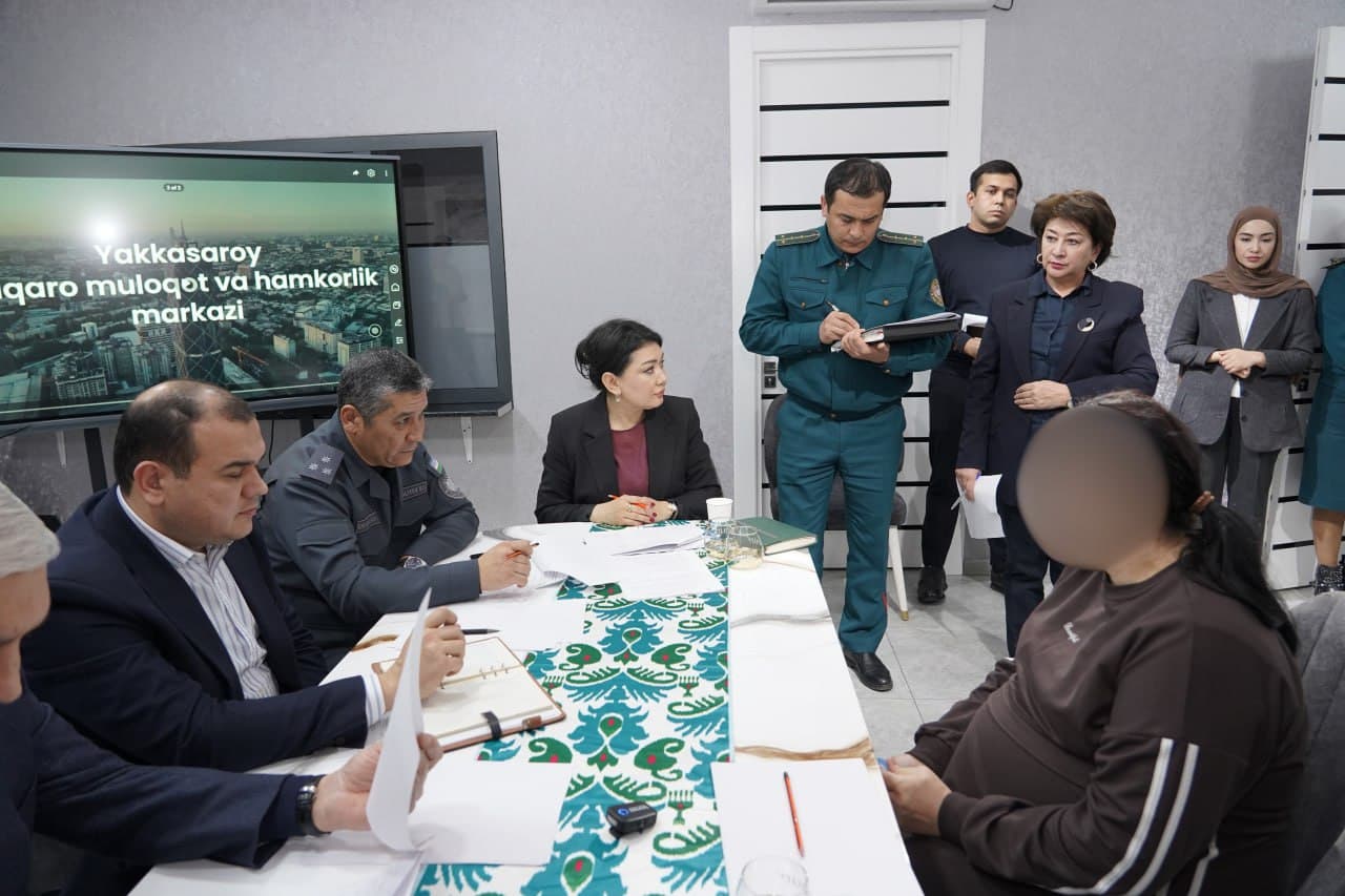 Тошкент шаҳар Яккасарой туманида Криминология тадқиқот институти иштирокида хотин-қизларни қўллаб-қувватлашга қаратилган сайёр қабул ўтказилди