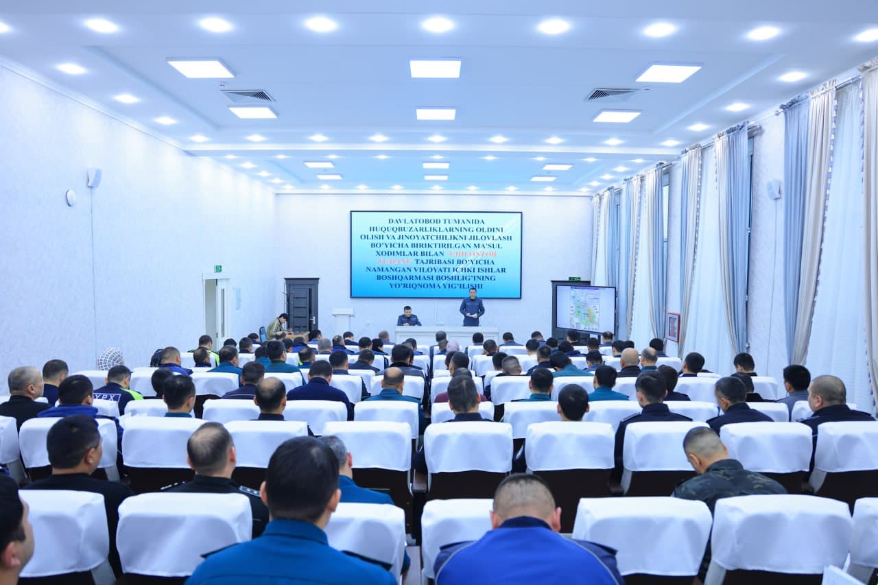 Namangan viloyati Davlatobod tumanida “Chilonzor” namunasini shakllantirish boʻyicha amalga oshirilayotgan ishlar muhokamasi davom etmoqda