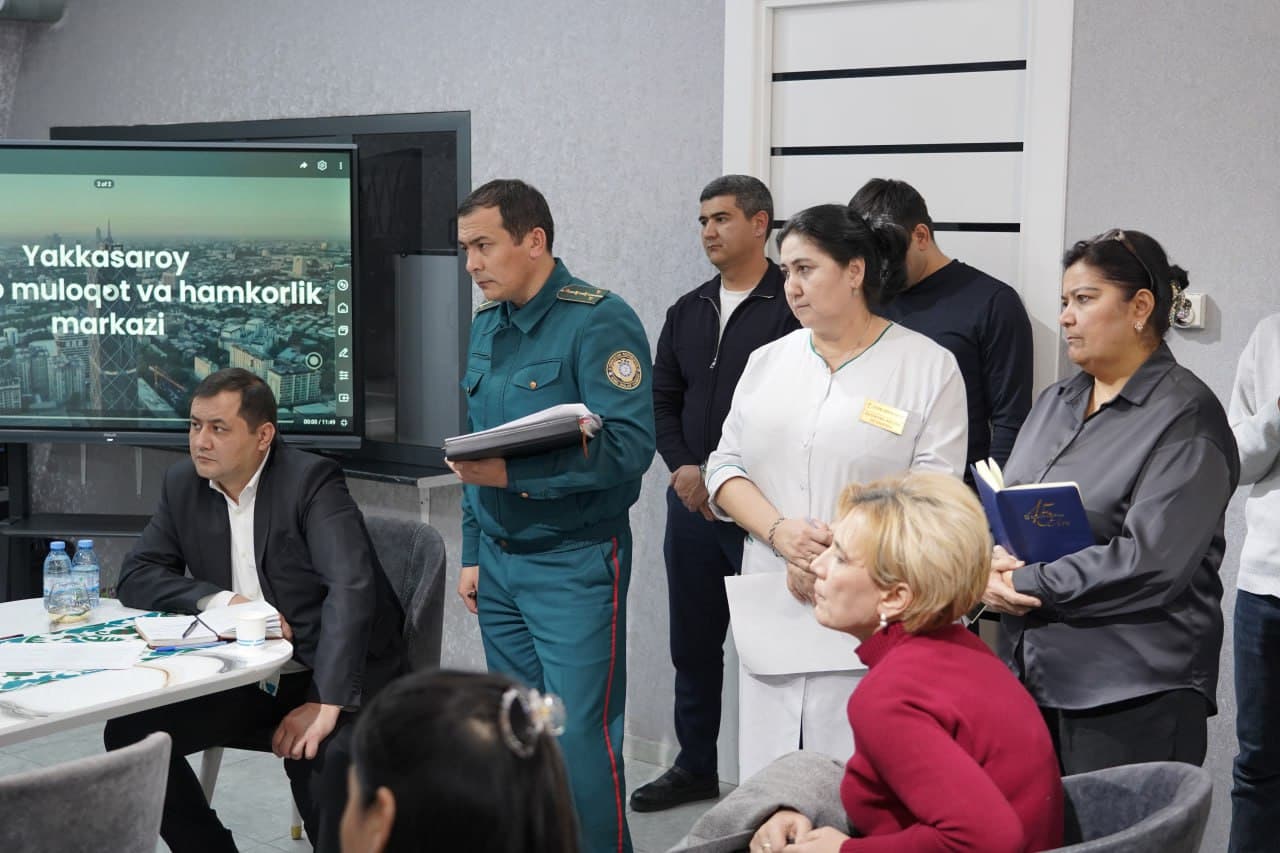 Тошкент шаҳар Яккасарой туманида Криминология тадқиқот институти иштирокида хотин-қизларни қўллаб-қувватлашга қаратилган сайёр қабул ўтказилди