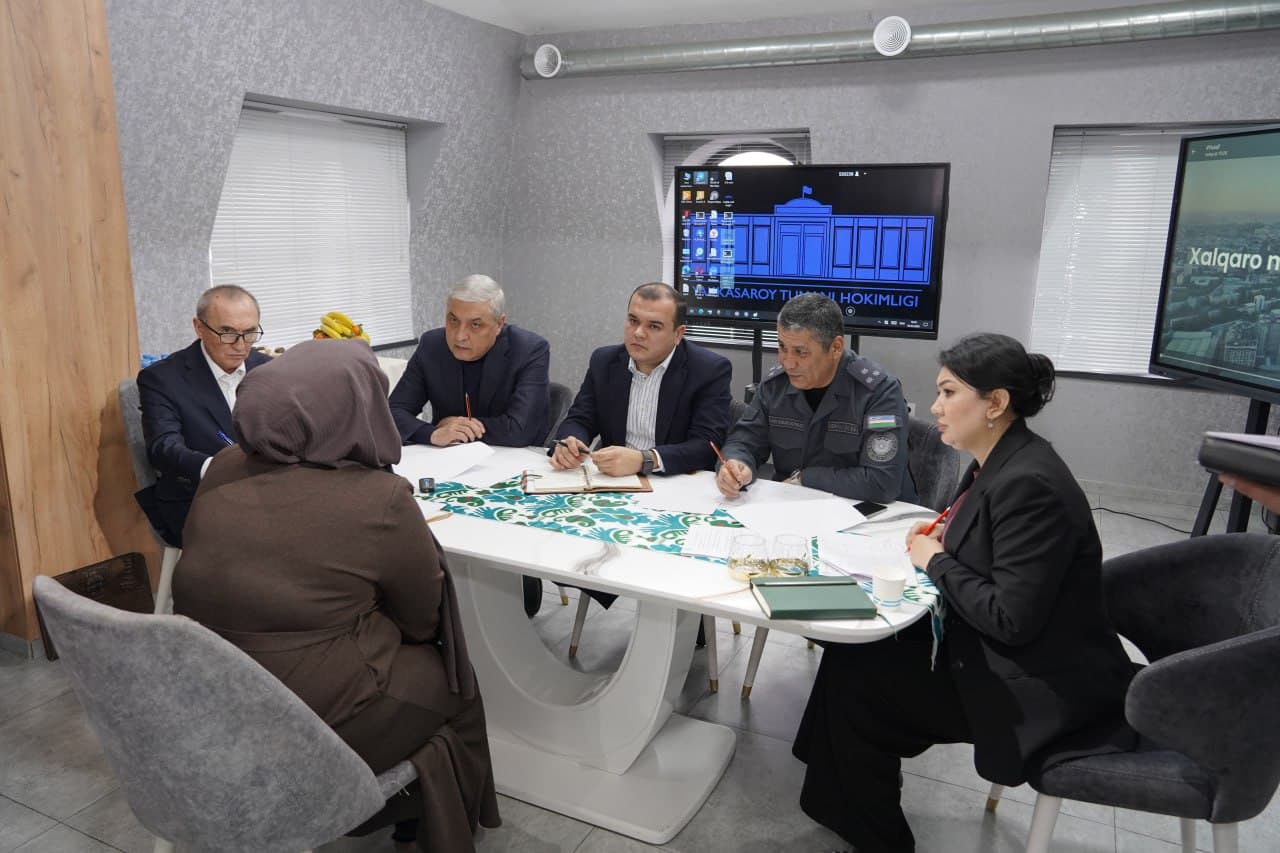 Тошкент шаҳар Яккасарой туманида Криминология тадқиқот институти иштирокида хотин-қизларни қўллаб-қувватлашга қаратилган сайёр қабул ўтказилди