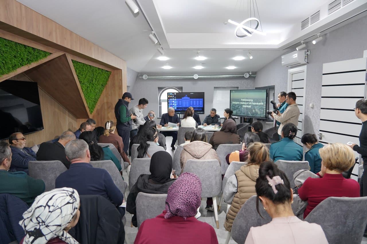 Тошкент шаҳар Яккасарой туманида Криминология тадқиқот институти иштирокида хотин-қизларни қўллаб-қувватлашга қаратилган сайёр қабул ўтказилди