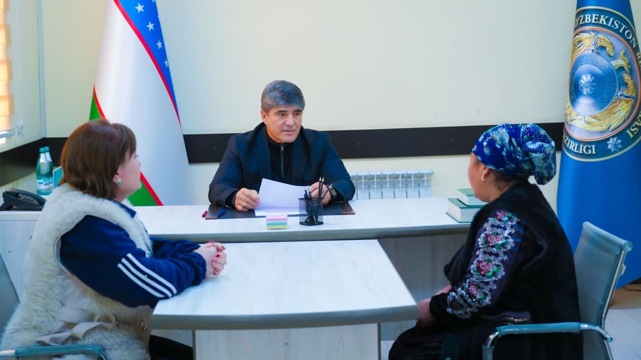 Qashqadaryo viloyati IIB rahbariyati boshqarma jismoniy va yuridik shaxslarni qabul qilish xonasida fuqarolarni murojaatlari boʻyicha qabul oʻtkazdi