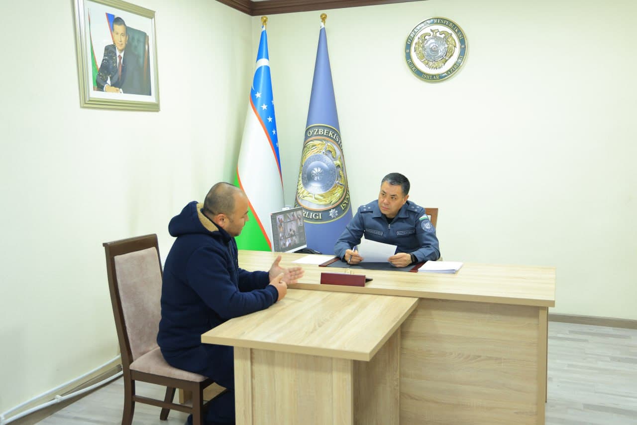 Namangan viloyati Ichki ishlar boshqarmasi binosida boshqarma rahbariyati tomonidan fuqarolar uchun navbatdagi shaxsiy qabul oʻtkazildi