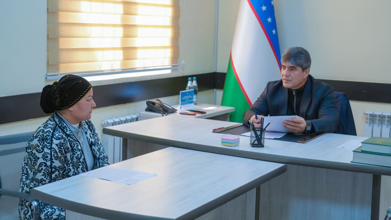 Qashqadaryo viloyati IIB rahbariyati boshqarma jismoniy va yuridik shaxslarni qabul qilish xonasida fuqarolarni murojaatlari boʻyicha qabul oʻtkazdi