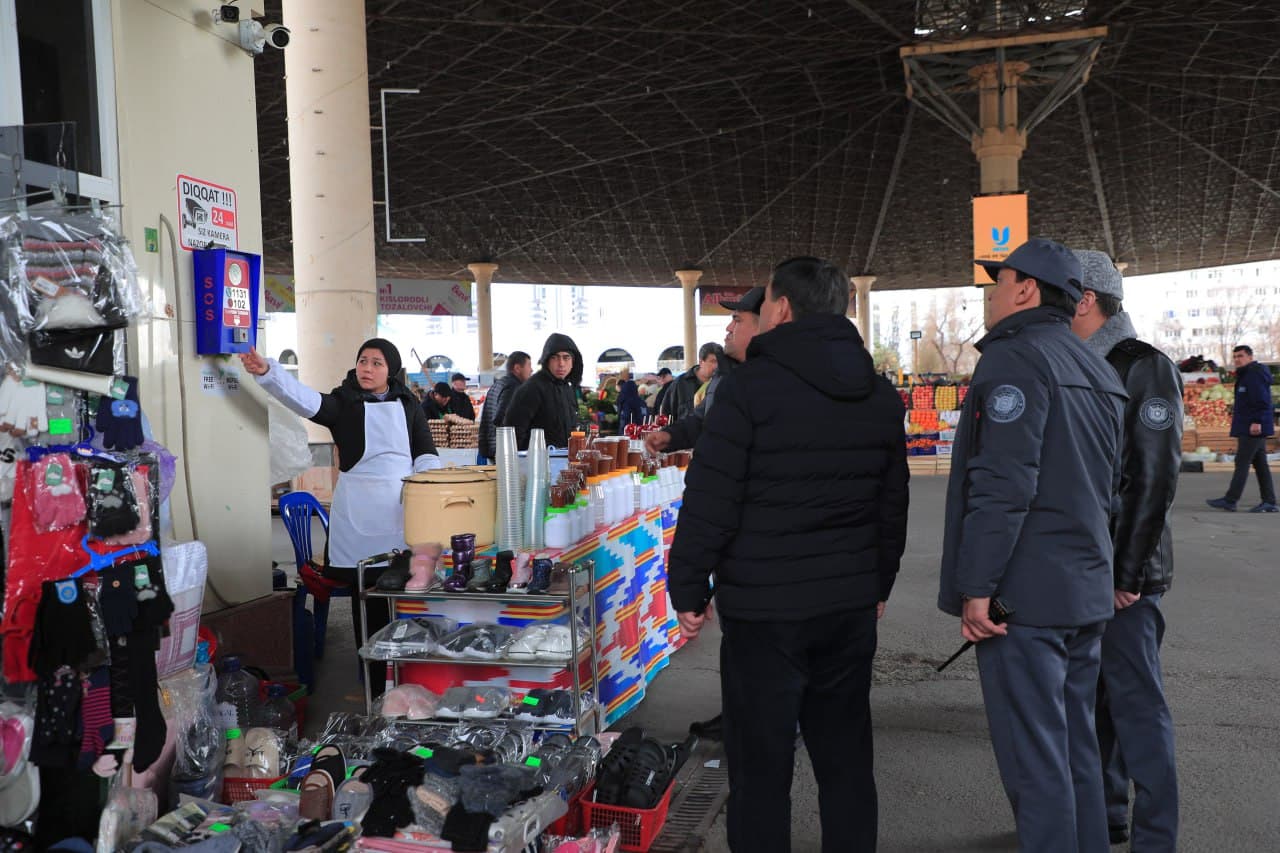 Toshkent shahri Mirobod tumanida Qoʻriqlash departamenti rahbari boshchiligidagi ishchi guruh amaliy ishlarni davom ettirmoqda