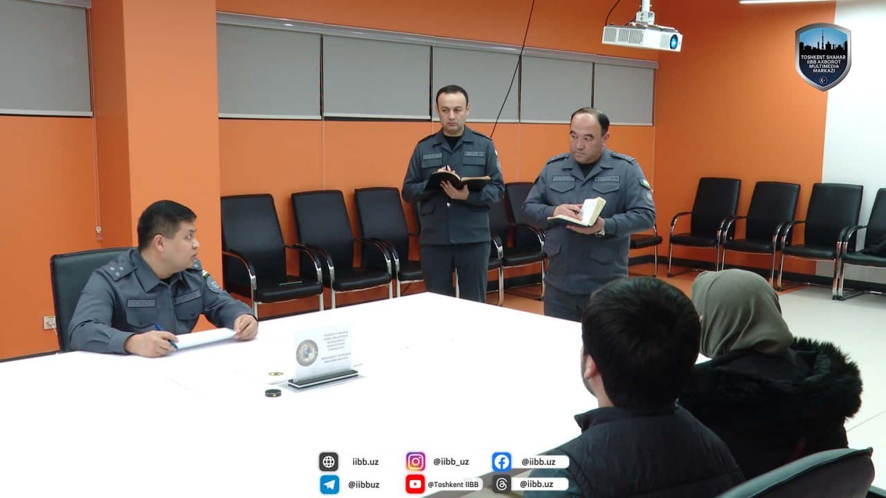 Toshkent shahar IIBB rahbariyatining navbatdagi sayyor qabuli Olmazor tumanida boʻlib oʻtdi