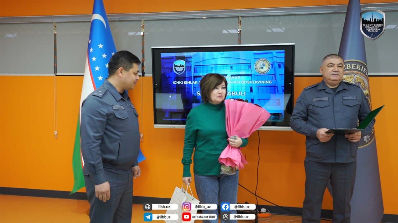 Toshkent shahar IIBB rahbariyatining navbatdagi sayyor qabuli Olmazor tumanida boʻlib oʻtdi