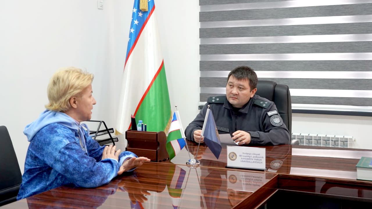 Sirdaryo viloyati IIB rahbariyati tomonidan navbatdagi shaxsiy qabul tashkil etildi