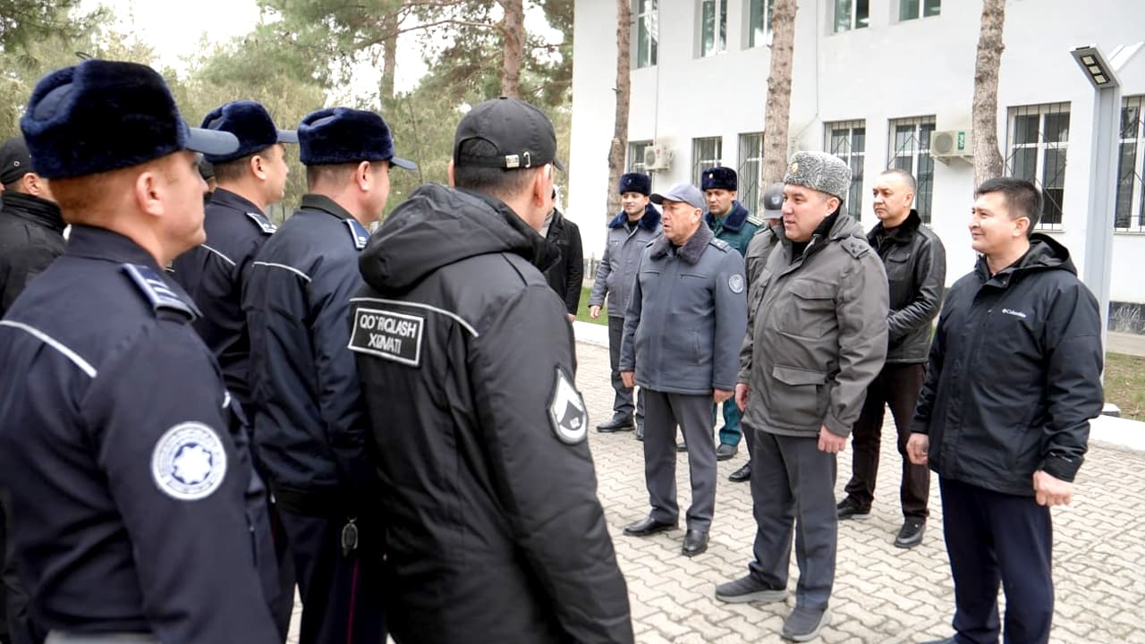 Навоий вилояти ИИБ раҳбарияти томонидан Қўриқлаш хизмати фаолияти ва “Пойтахт тажрибаси” асосидаги тезкор-штаб фаолияти ўрганилди