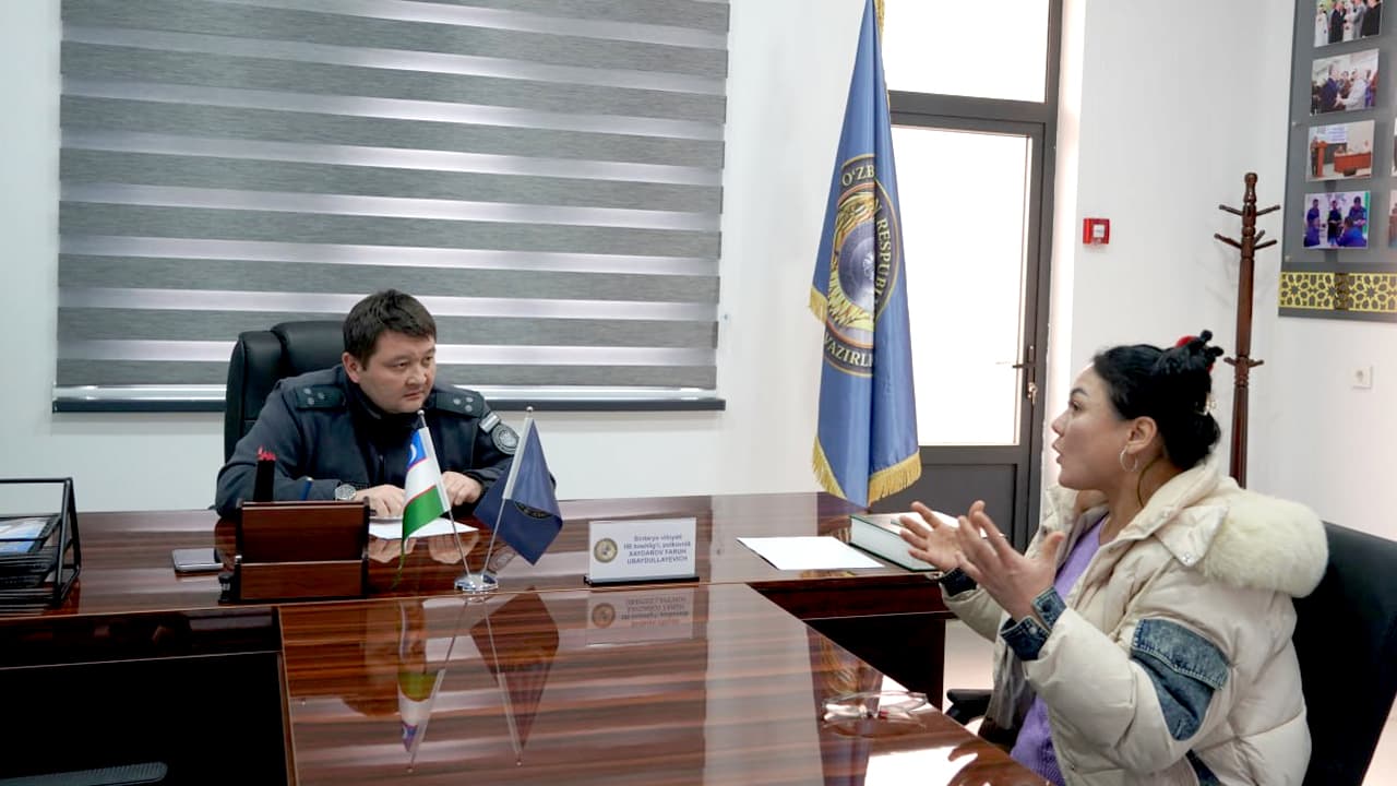 Sirdaryo viloyati IIB rahbariyati tomonidan navbatdagi shaxsiy qabul tashkil etildi
