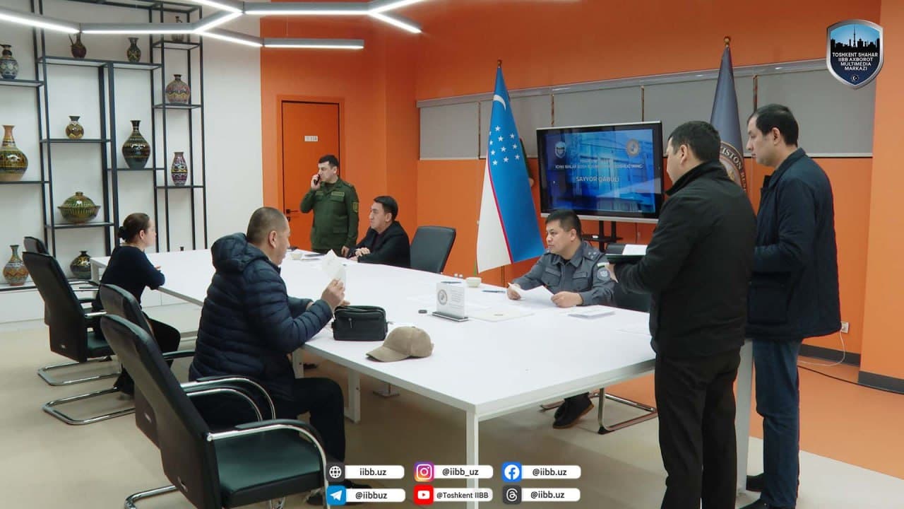 Toshkent shahar IIBB rahbariyatining navbatdagi sayyor qabuli Olmazor tumanida boʻlib oʻtdi