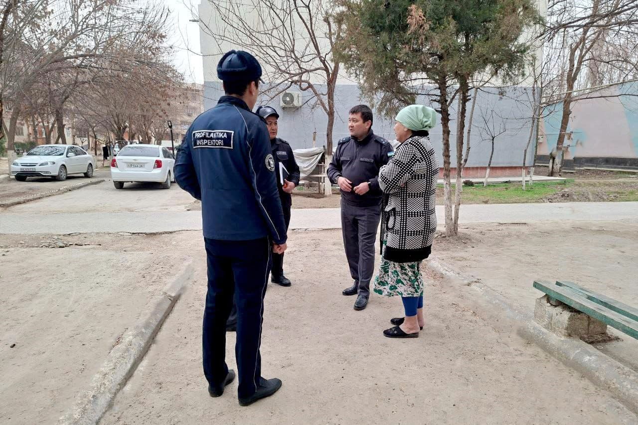 Davlat rahbarining topshiriqlari ijrosi doirasida Guliston shahrida xavfsiz muhitni shakllantirish hamda jamoat xavfsizligini samarali taʼminlash boʻyicha manzilli ishlar amalga oshirilmoqda