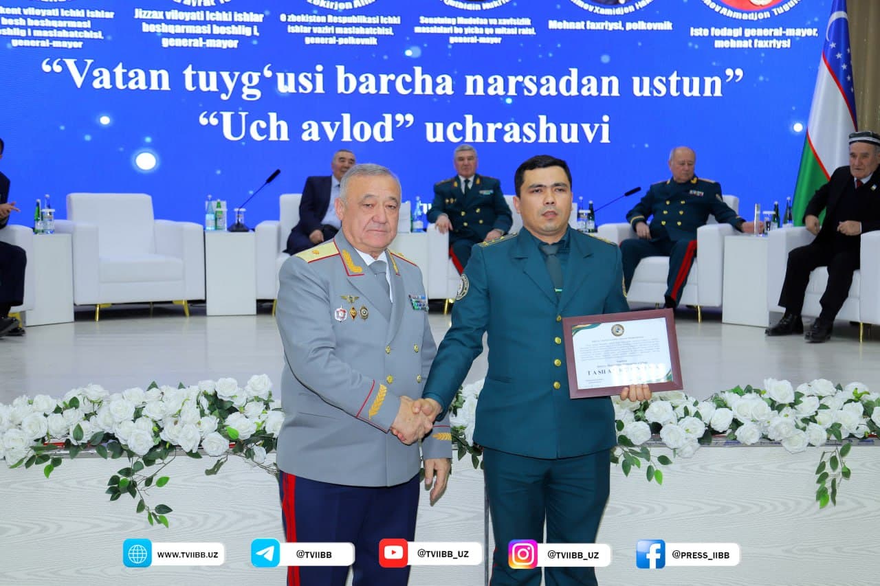 Жамоат хавфсизлиги йўлида авлодлар мулоқоти: Тошкент туманида “Уч авлод” учрашуви бўлиб ўтди