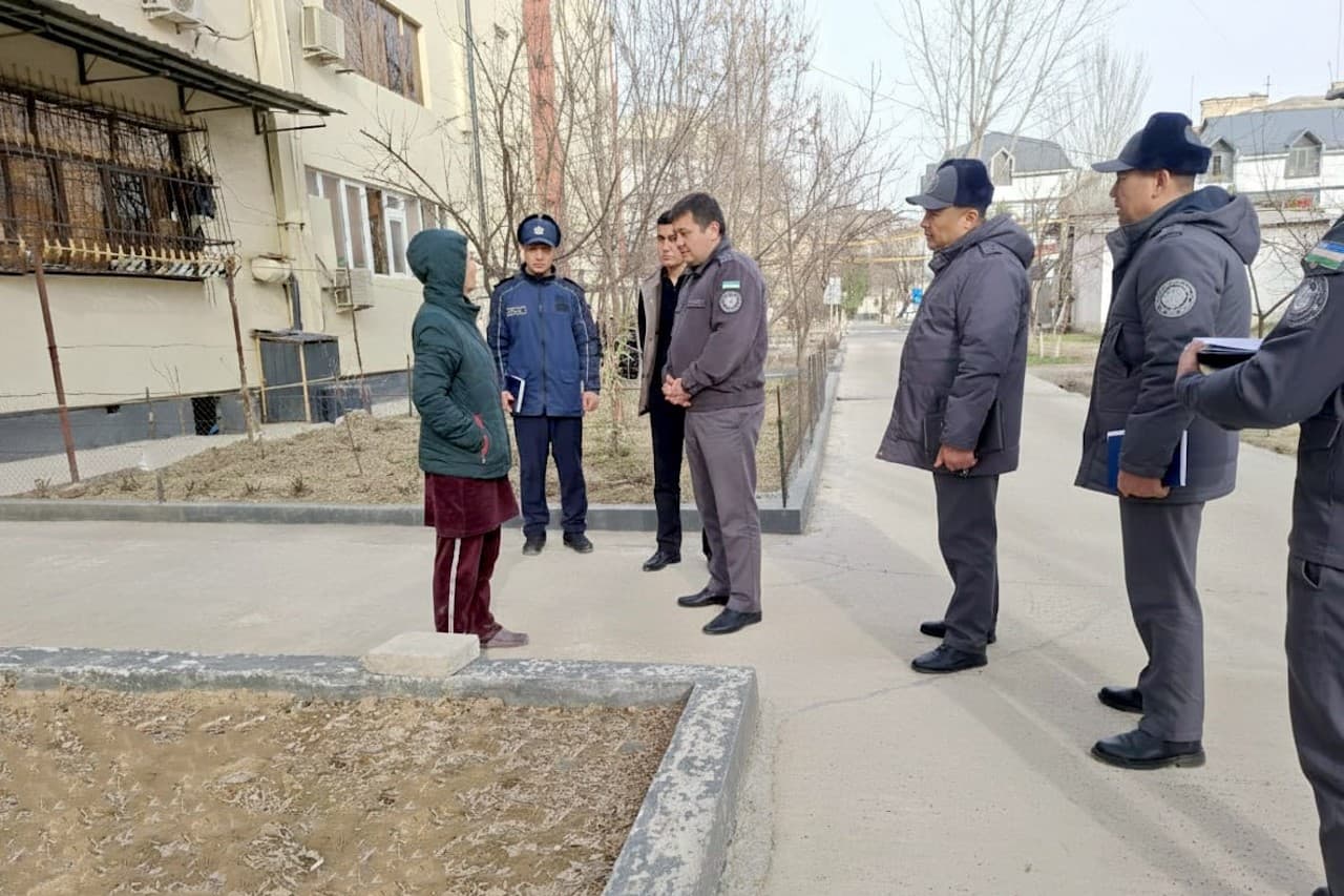 Davlat rahbarining topshiriqlari ijrosi doirasida Guliston shahrida xavfsiz muhitni shakllantirish hamda jamoat xavfsizligini samarali taʼminlash boʻyicha manzilli ishlar amalga oshirilmoqda