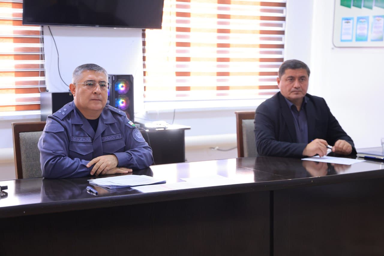Buxoro viloyati Qorovulbozor tumanida jamoat xavfsizligi va aholi bilan ishlash samaradorligini oshirishga qaratilgan ochiq muloqotlar oʻtkazildi