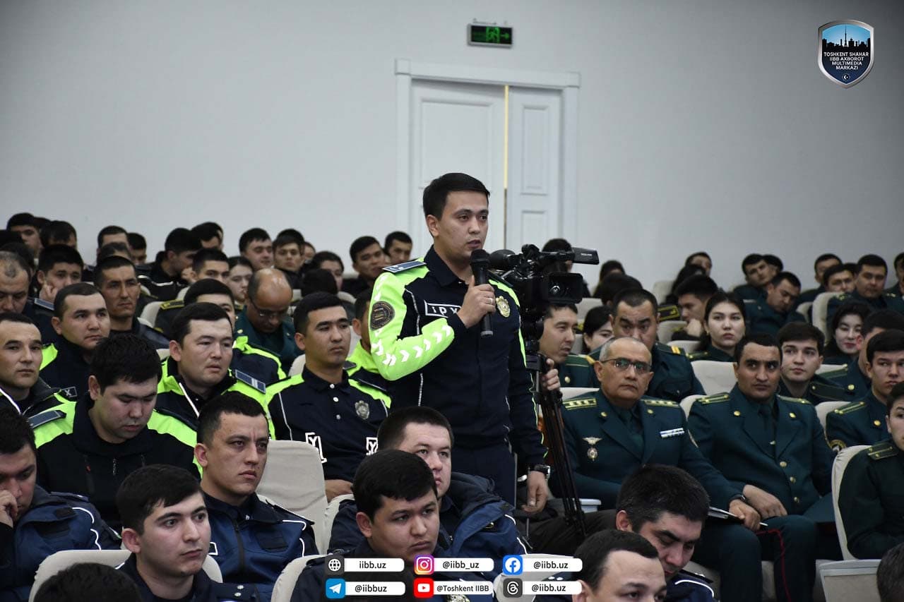 Toshkent shahar IIBBda “Rahbar va yoshlar uchrashuvi” tadbiri oʻtkazildi