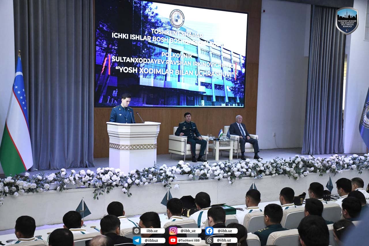 Toshkent shahar IIBBda “Rahbar va yoshlar uchrashuvi” tadbiri oʻtkazildi