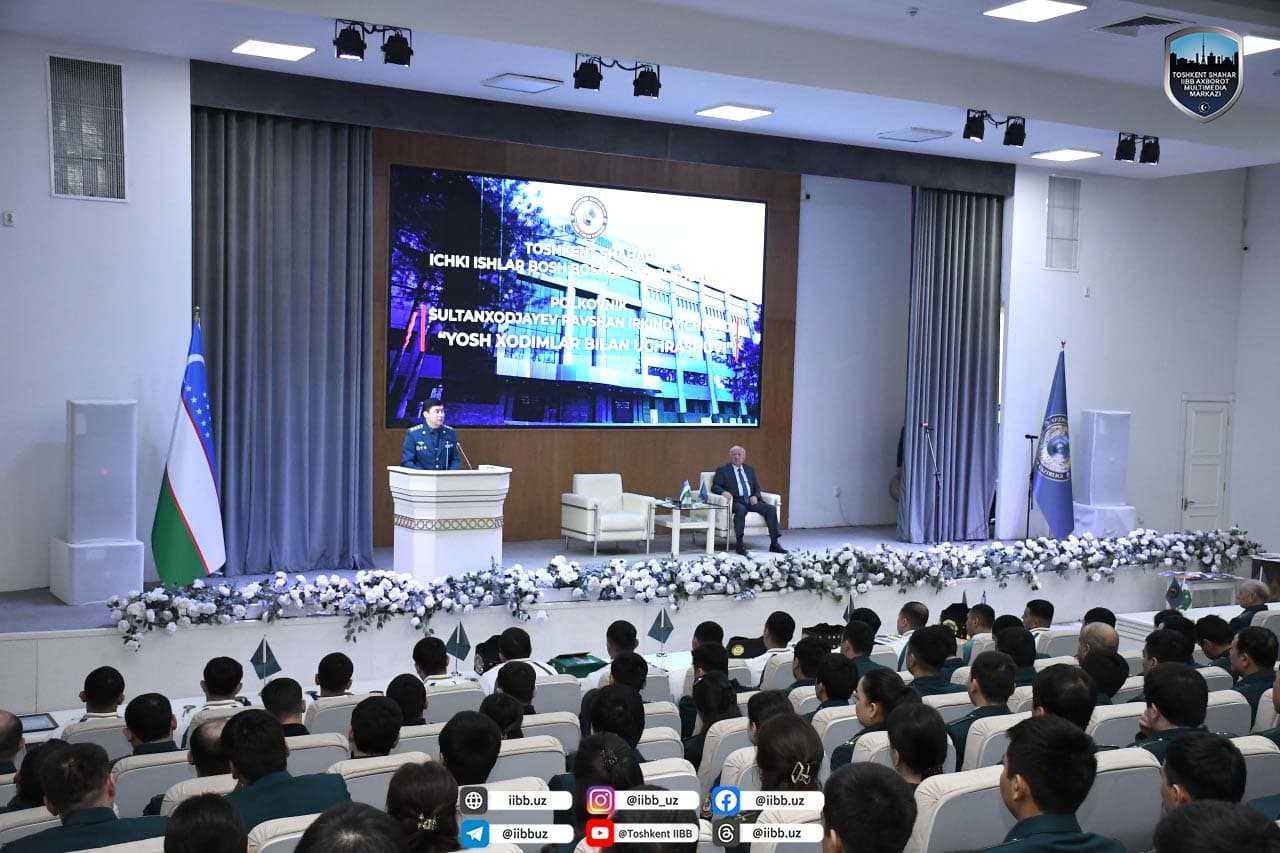 Toshkent shahar IIBBda “Rahbar va yoshlar uchrashuvi” tadbiri oʻtkazildi