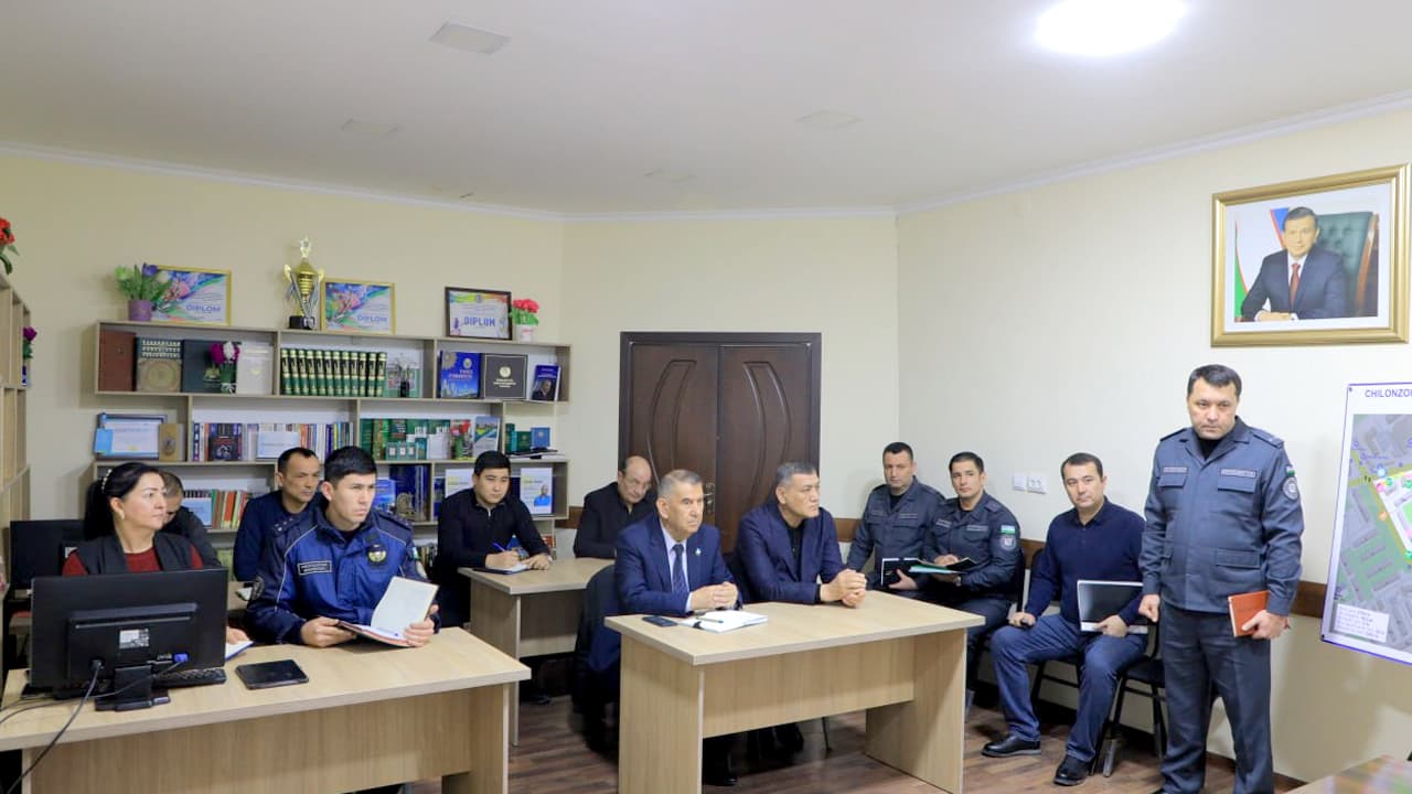 IIV Akademiyasi rahbariyati “Poytaxt namunasi” asosida Chilonzor tumani mahallalarida amalga oshirilayotgan ishlar bilan tanishdi