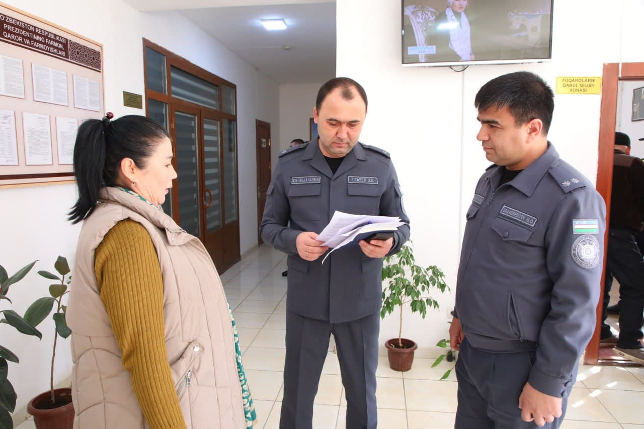 Samarqand viloyati IIB rahbariyati tomonidan Narpay tumanida sayyor qabul oʻtkazildi