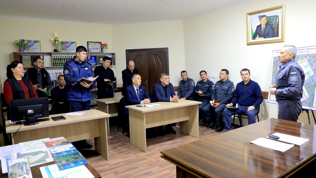 IIV Akademiyasi rahbariyati “Poytaxt namunasi” asosida Chilonzor tumani mahallalarida amalga oshirilayotgan ishlar bilan tanishdi