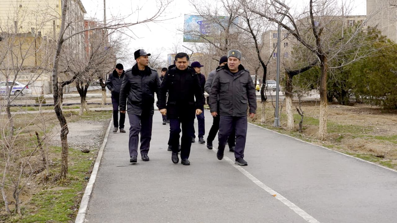 Navoiy viloyati huquqni muhofaza qiluvchi organ rahbarlarining mahallalarda xavfsiz muhitni yaratishga qaratilgan navbatdagi oʻrganishlari