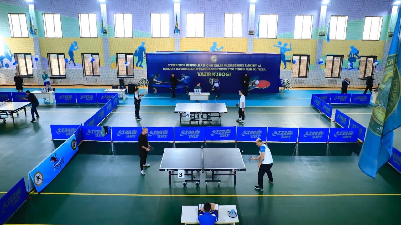 Surxondaryoda sportning stol tennisi turi boʻyicha “Ichki ishlar vaziri kubogi” musobaqasiga start berildi