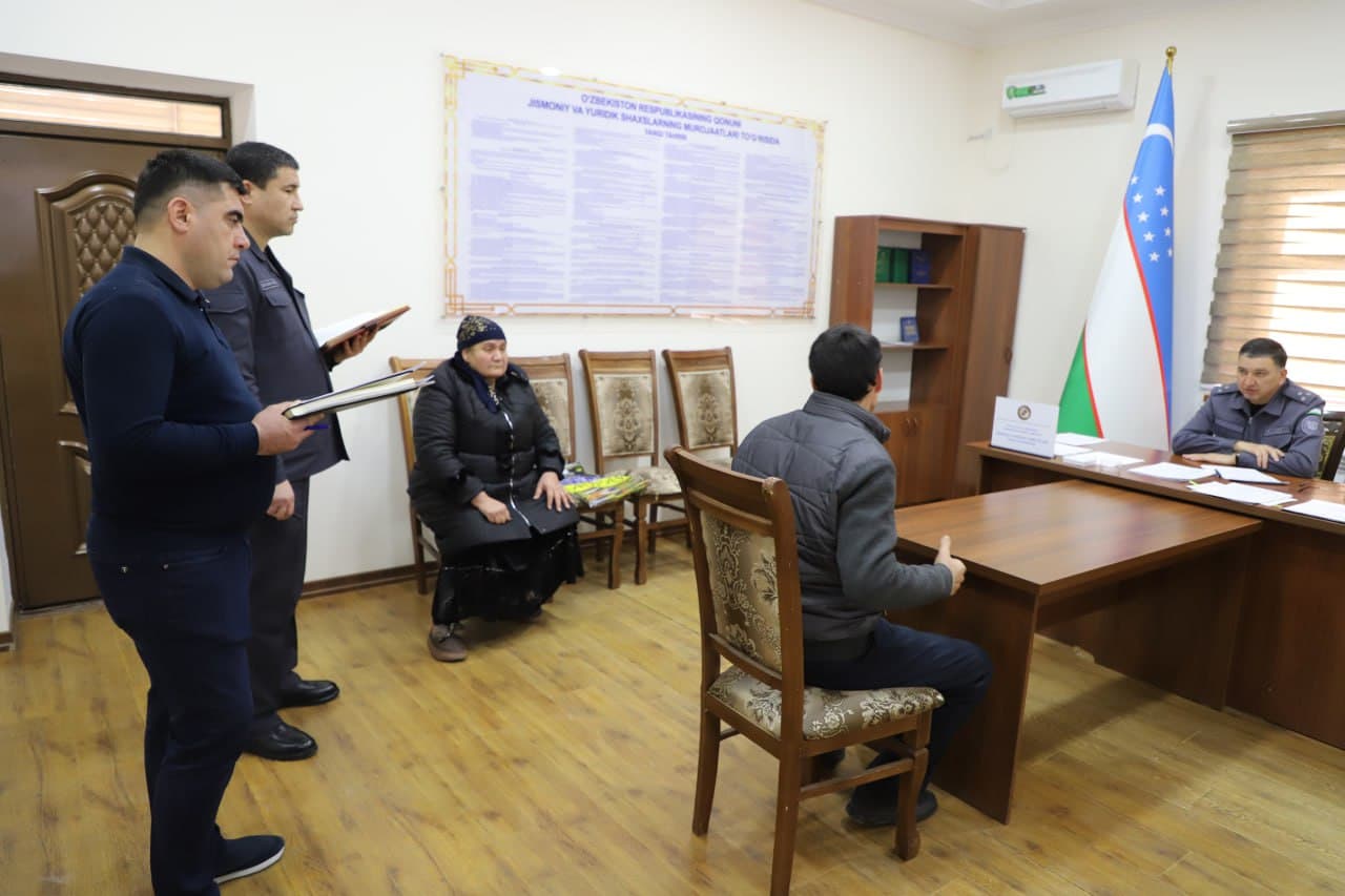Xorazm viloyati IIBda navbatdagi shaxsiy qabul oʻtkazildi
